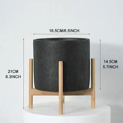 Elias - Nordic Flower Pot BO-HA Black - Large