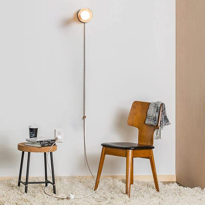 Ella - Wood Plug in Wall Sconce  BO-HA