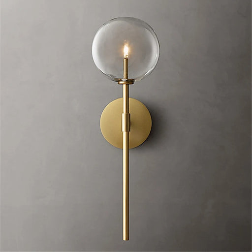Hillevi - Retro Clear Glass Wall Lamp BO-HA Gold