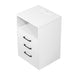 Einar - White Modern 3 Drawer Nightstand with Charging Station  BO-HA   