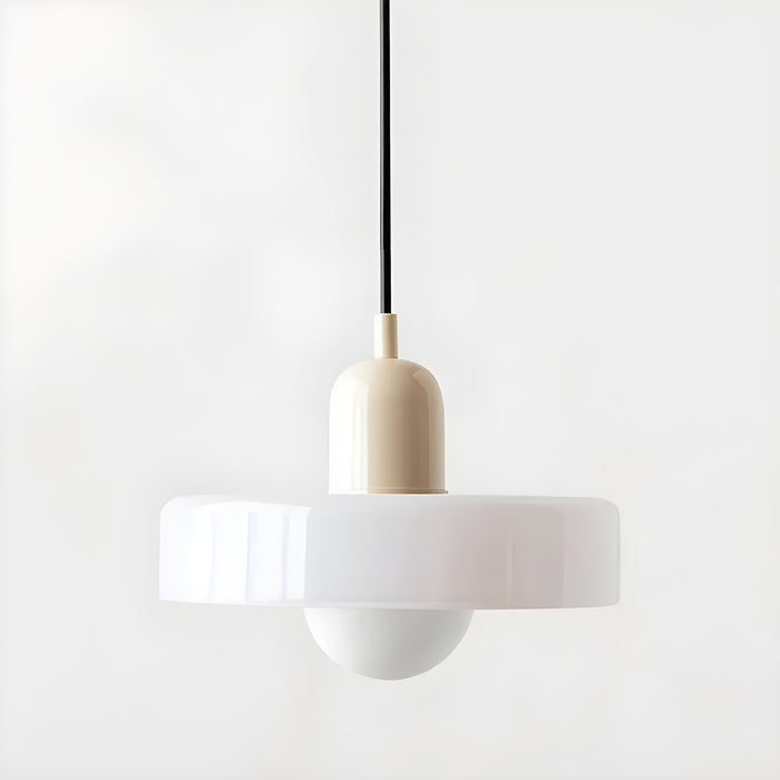 Kalle - Glass Pendant Light Bauhaus Furniture BO-HA Beige & White