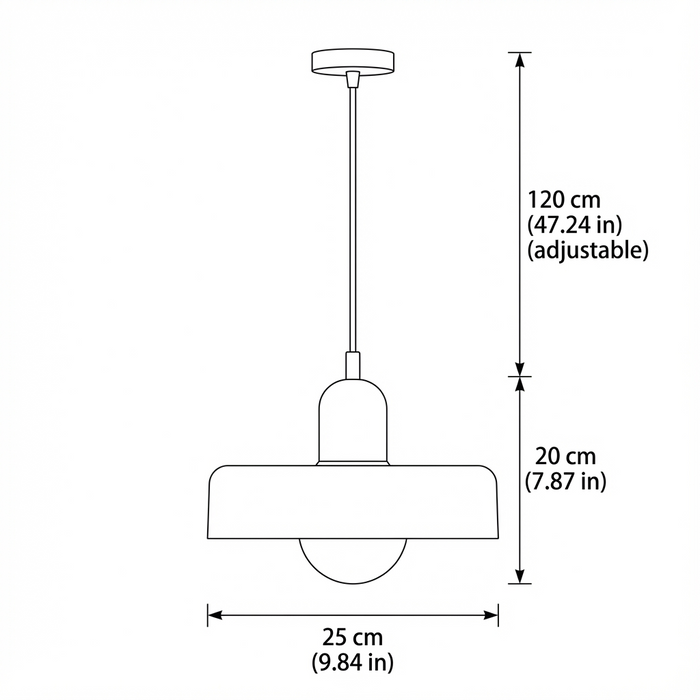 Kalle - Glass Pendant Light Bauhaus Furniture BO-HA