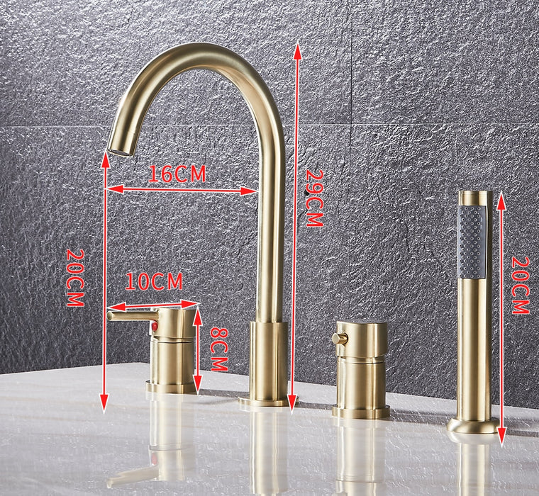 Katen - Modern Bathtub Faucet Deck Mount Tub Faucet  BO-HA   