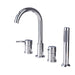 Katen - Modern Bathtub Faucet Deck Mount Tub Faucet  BO-HA Chrome  