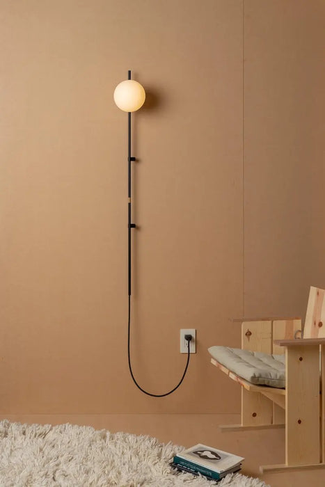 Sol - Nordic Plug in Wall Lamp Sconce  BO-HA Black US 