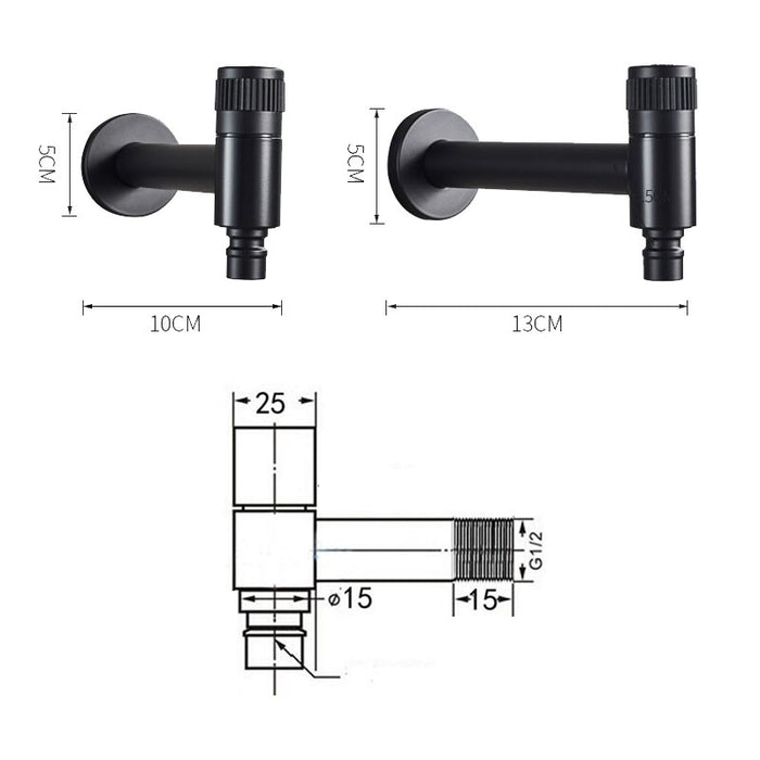Kol - Modern Water Spigot Outdoor Faucet Hose Spigot  BO-HA   