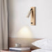 Inari – Adjustable Travertine LED Rotating Reading Sconce BO-HA