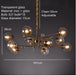 Eira - Glass bubble chandelier Kitchen Island light BO-HA 10 Balls-Clear