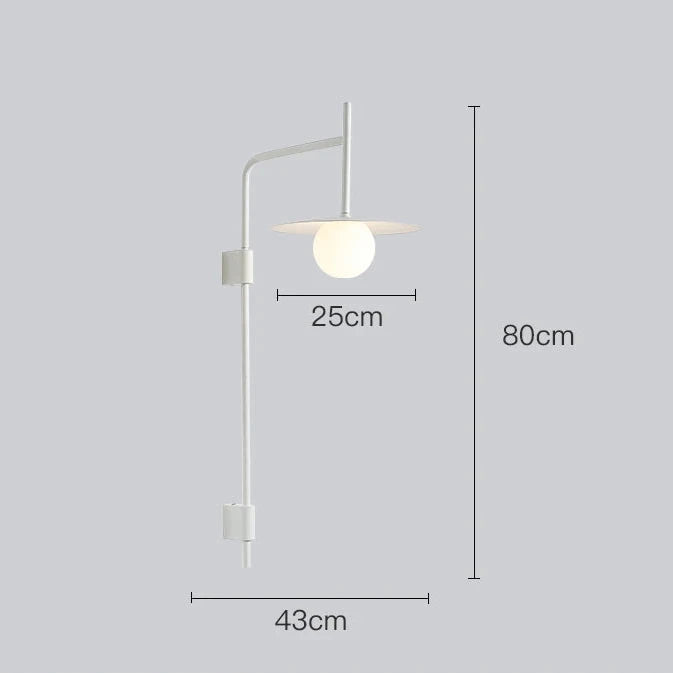 Nissa - Modern Bedside Wall Light  BO-HA White Large 