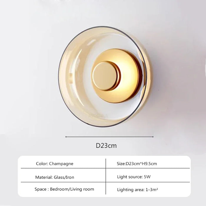 Svala - Modern Glass LED Wall Light BO-HA