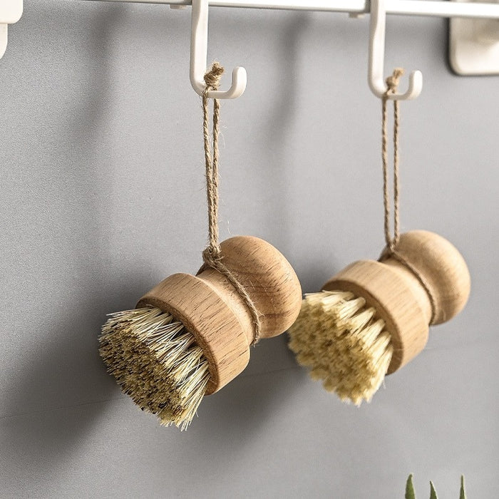 Kabbi - Natural Dish Cleaning Brush Wooden Handle  BO-HA   