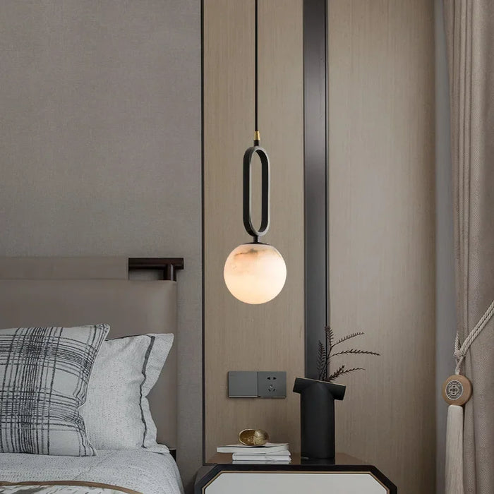 Hulda - Real Natural Marble Pendant Light BO-HA