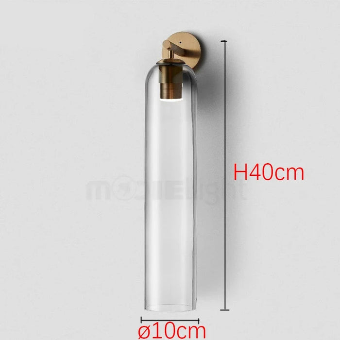 Liviana - Glass Wall-Mounted Lamp BO-HA Clear Gold