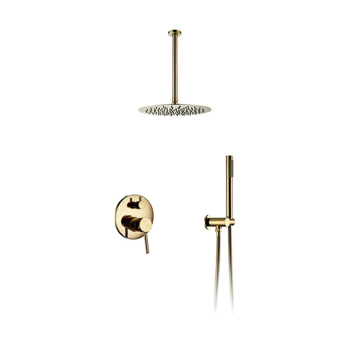 Sanna - Wall Mounted Bathroom Shower Set  BO-HA Polished Gold 8 inch 