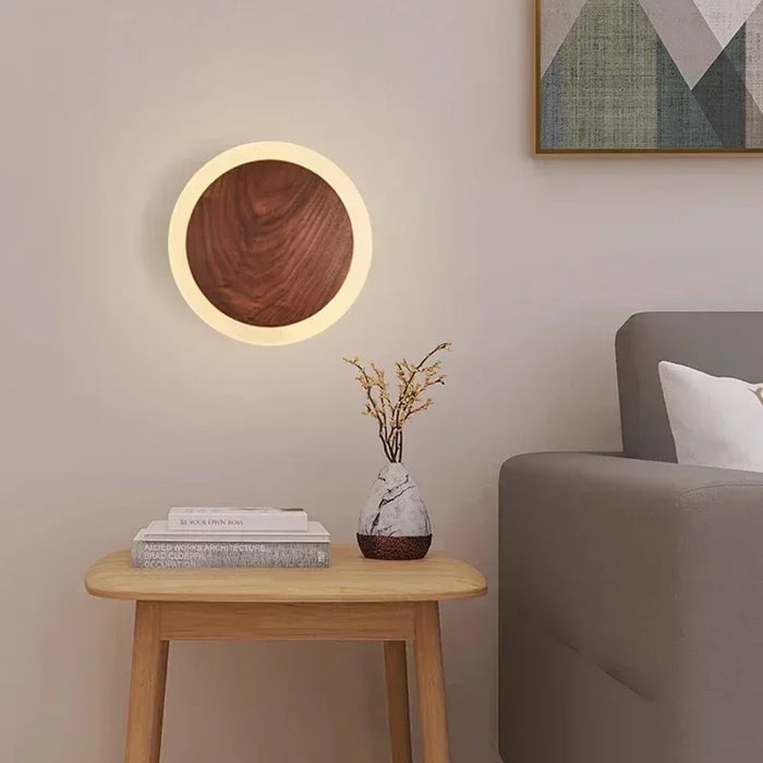 Tormod – Modern Walnut LED Wall Light BO-HA