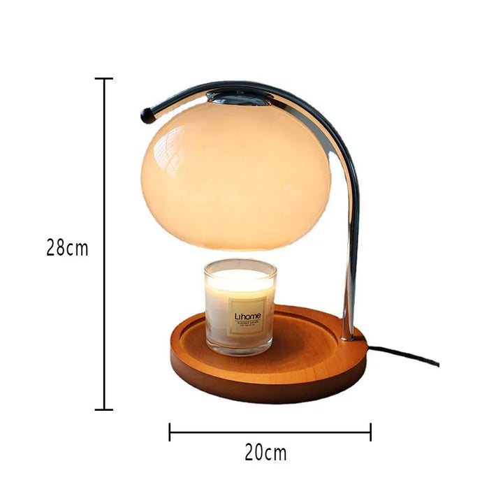 Gry - Vintage Glass Table Lamp Candle Warmer Lamp Bauhaus Furniture  BO-HA   