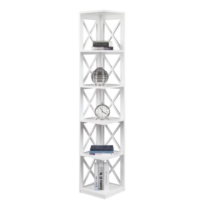 Alfhildur - 5 Tier Corner Shelves Display Shelves Living Room Shelves  BO-HA   