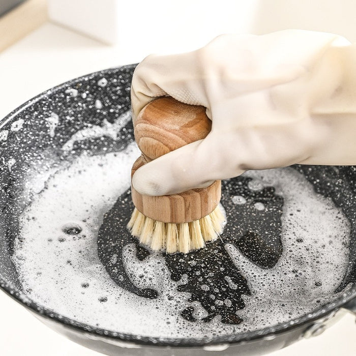 Kabbi - Natural Dish Cleaning Brush Wooden Handle  BO-HA   