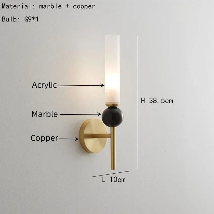 Berit - Marble Sconce Wall Light  BO-HA   