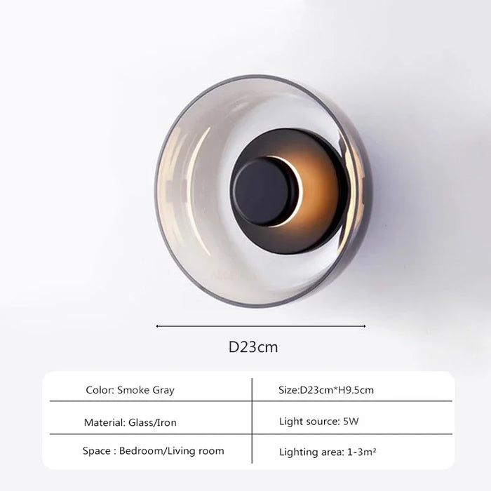 Svala - Modern Glass LED Wall Light BO-HA