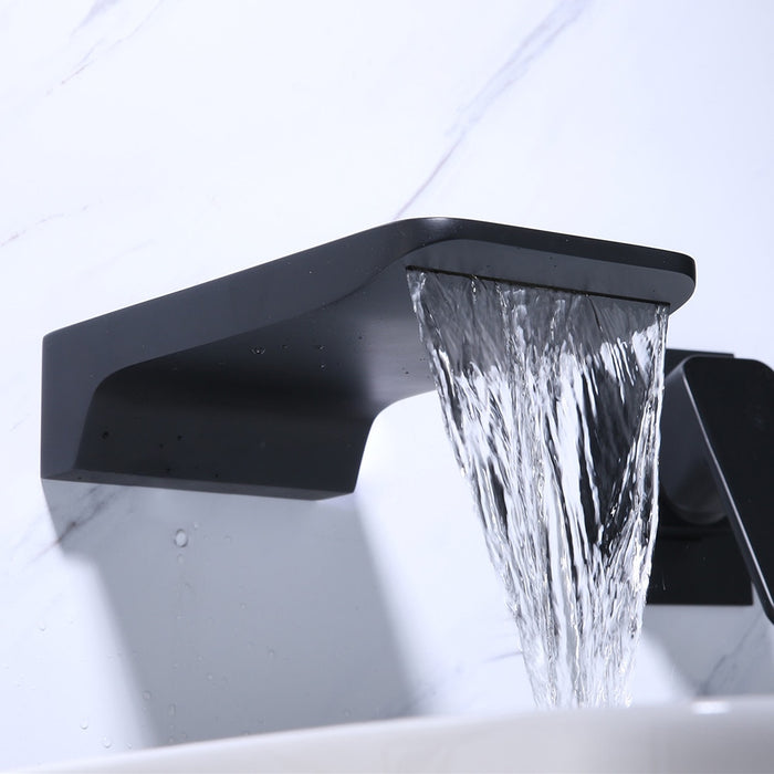 Kelsye - Modern Wall Mount Waterfall Bathroom Faucet  BO-HA   