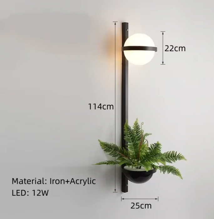 Alith - Nordic Planter Light Sconce BO-HA