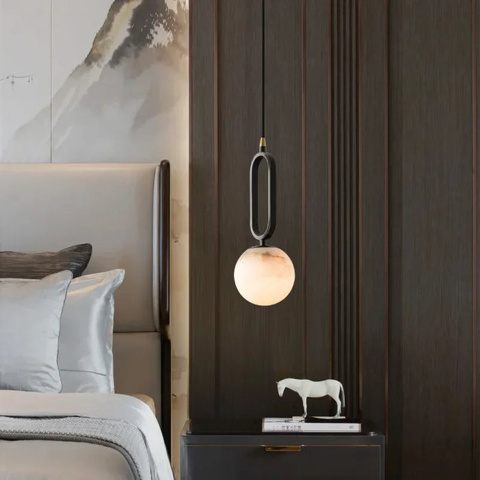 Hulda - Real Natural Marble Pendant Light BO-HA