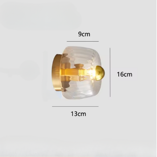 Majlis – Glass Sunburst Wall Light Bauhaus Furniture BO-HA Gold
