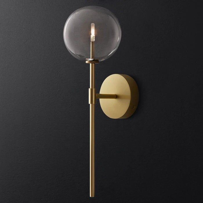 Hillevi - Retro Clear Glass Wall Lamp BO-HA