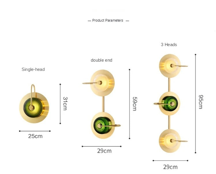 Elvira - Scandinavian Design Lamp Brass Sconces  BO-HA   