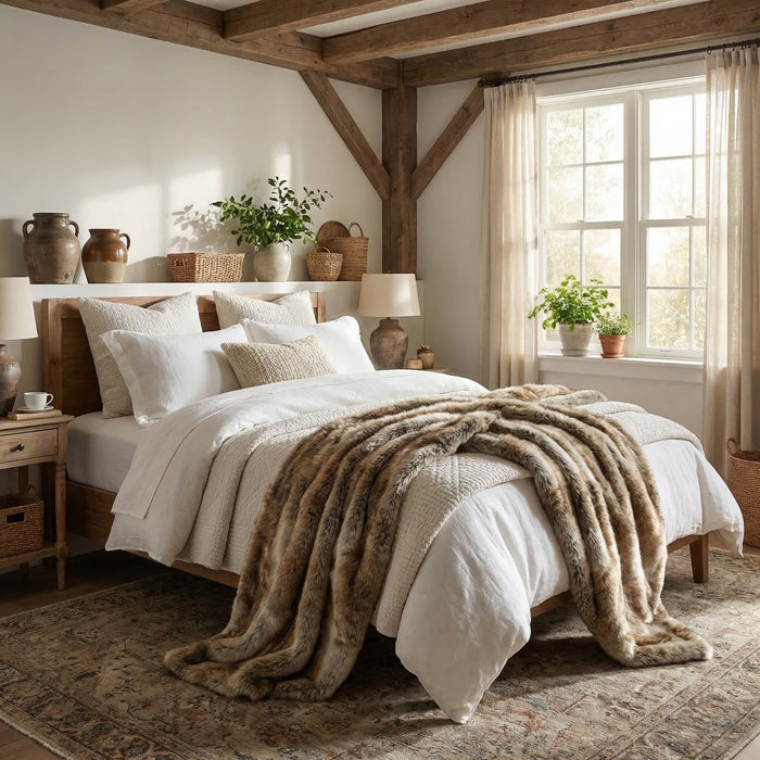 Bjarne - Luxury Faux Fur Blanket BO-HA