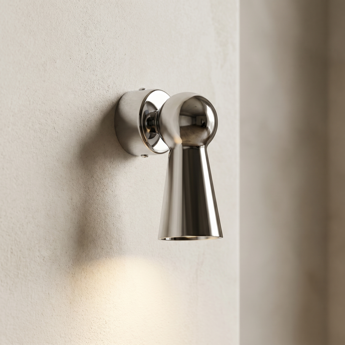 adjustable arm chrome wall lamp living room
