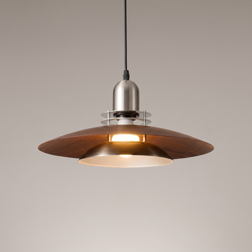 Erling – Bauhaus Walnut-Finish Pendant Light Pendant Light BO-HA Medium – 30 cm