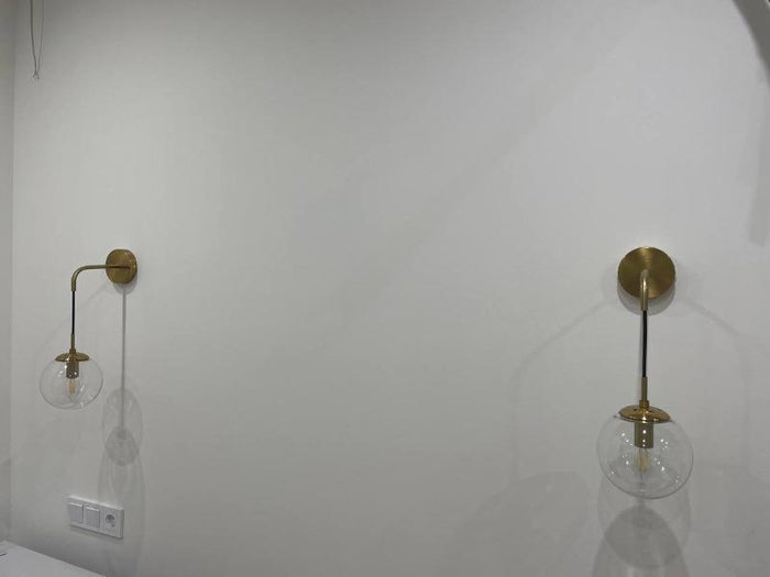 Olivia - Modern Glass Wall Sconces — customer photo by Jamie V.