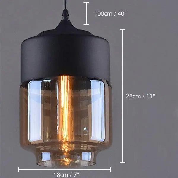 Aada - Modern Nordic Kitchen Pendant Lighting  BO-HA Rhombus - Black & Clear  