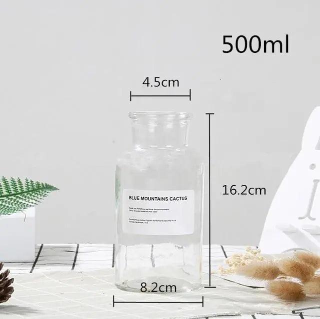Atalie - Glass Bottle Vase  BO-HA 500ml Width Mouth  