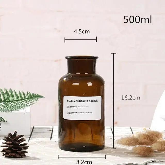Atalie - Glass Bottle Vase  BO-HA 500ml Width Mouth B  
