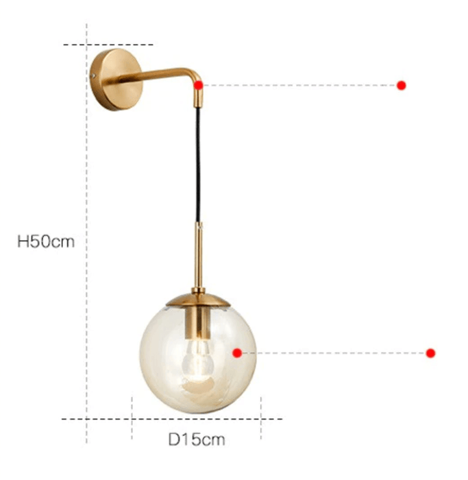 Olivia - Modern Glass Wall Sconces  BO-HA   