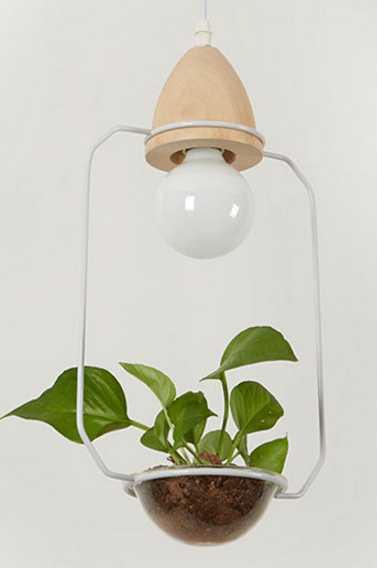 Deka - Pot Pendant Planter Light  BO-HA White B 