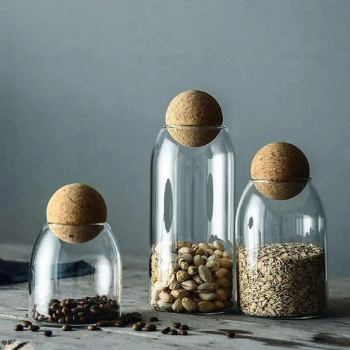 Eevi - Modern Glass Storage Set  BO-HA Set of Three  