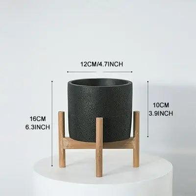 Elias - Nordic Flower Pot  BO-HA Black - Small  