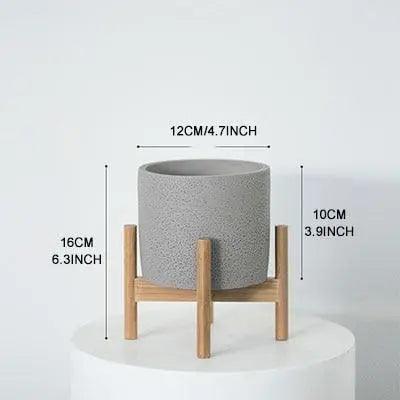 Elias - Nordic Flower Pot  BO-HA Grey - Small  