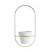 Elin - Nordic Flower Pot  BO-HA White / Gold  