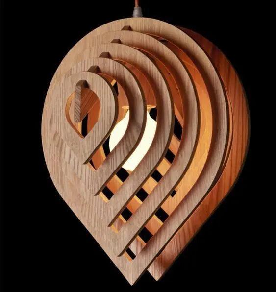 Elsa - Modern Wood Hanging Lights For Bedroom  BO-HA   