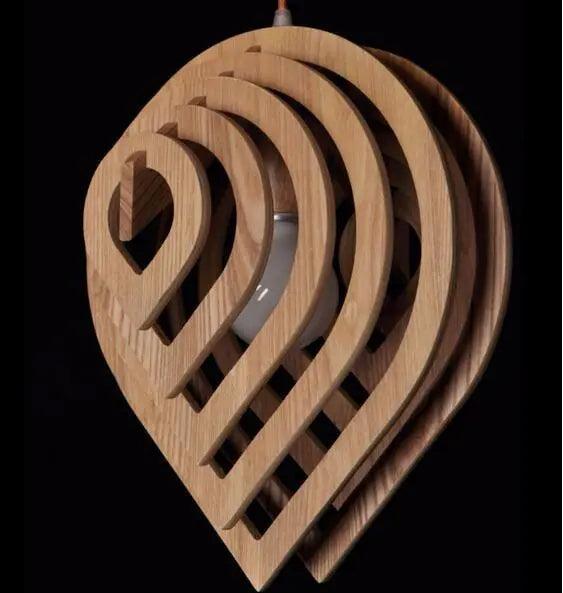 Elsa - Modern Wood Hanging Lights For Bedroom  BO-HA   