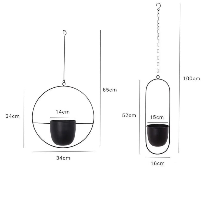 Gudrun - Metal Hanging Pot  BO-HA   