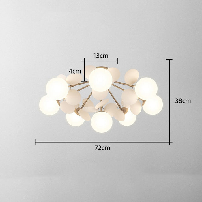 Jorma - Modern Nursery Ceiling Light For Childrens Lighting  BO-HA White 8 