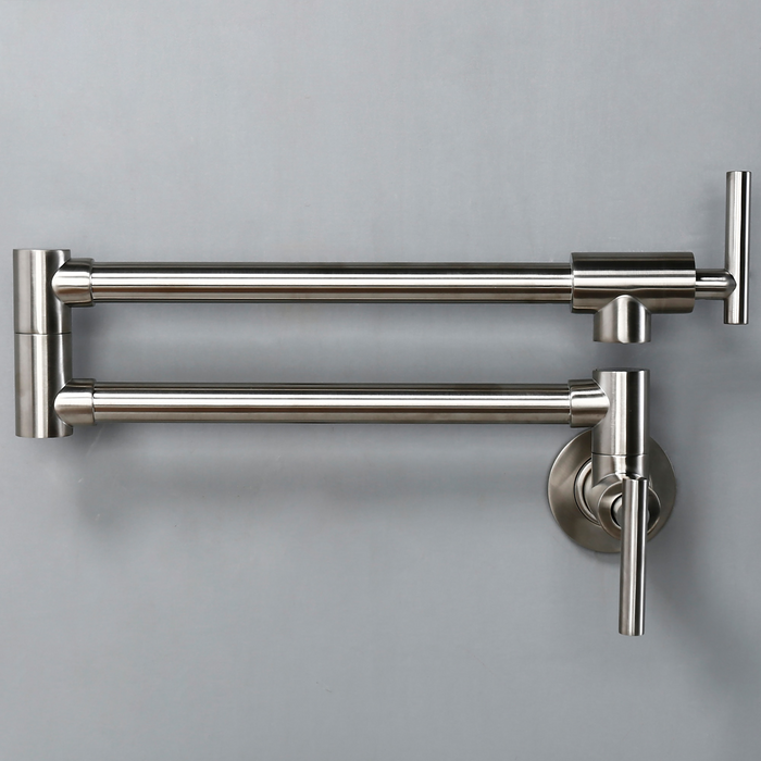 Samira - Modern Pot Filler Faucet Pot Filler Over Stove  BO-HA Brushed Chrome  