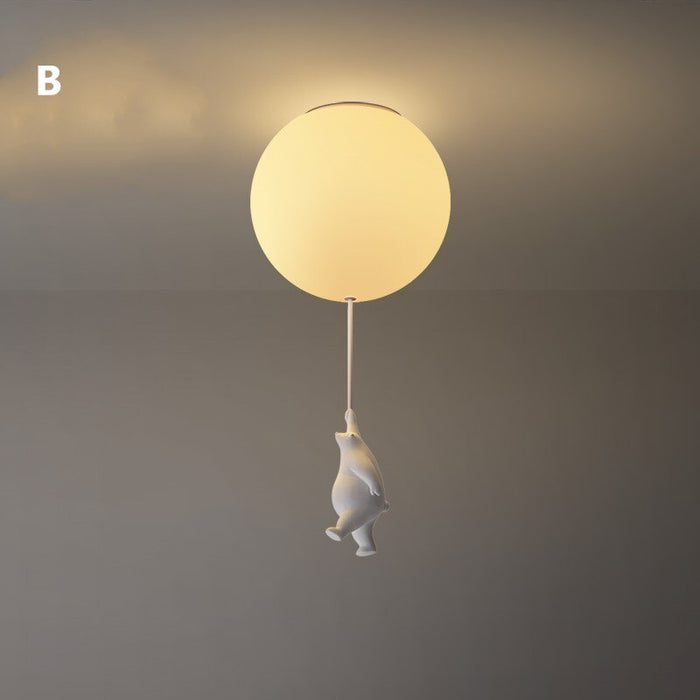 Ruben - Bear Nursery Ceiling Light Childrens Lighting 0 BO-HA B Small 
