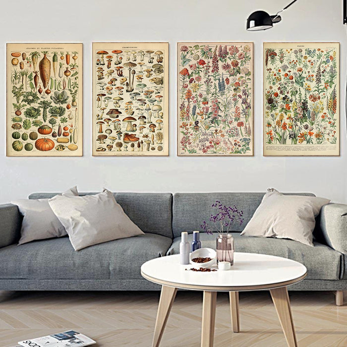 "Lemmikki" Vintage Botanical Prints Canvas Collection  BO-HA   